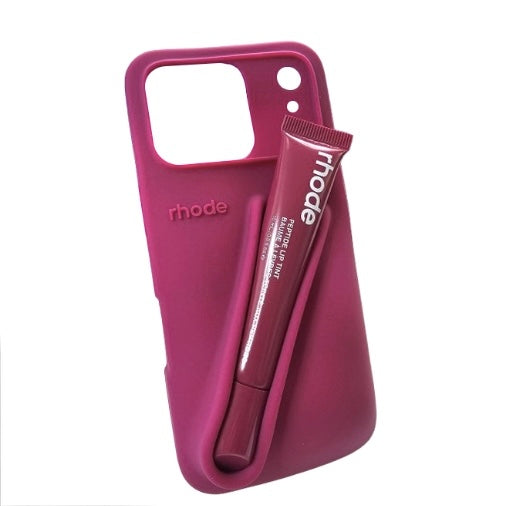 Maska Rhode LIP CASE + LIP TINT za iPhone 17 PRO - raspberry jelly
