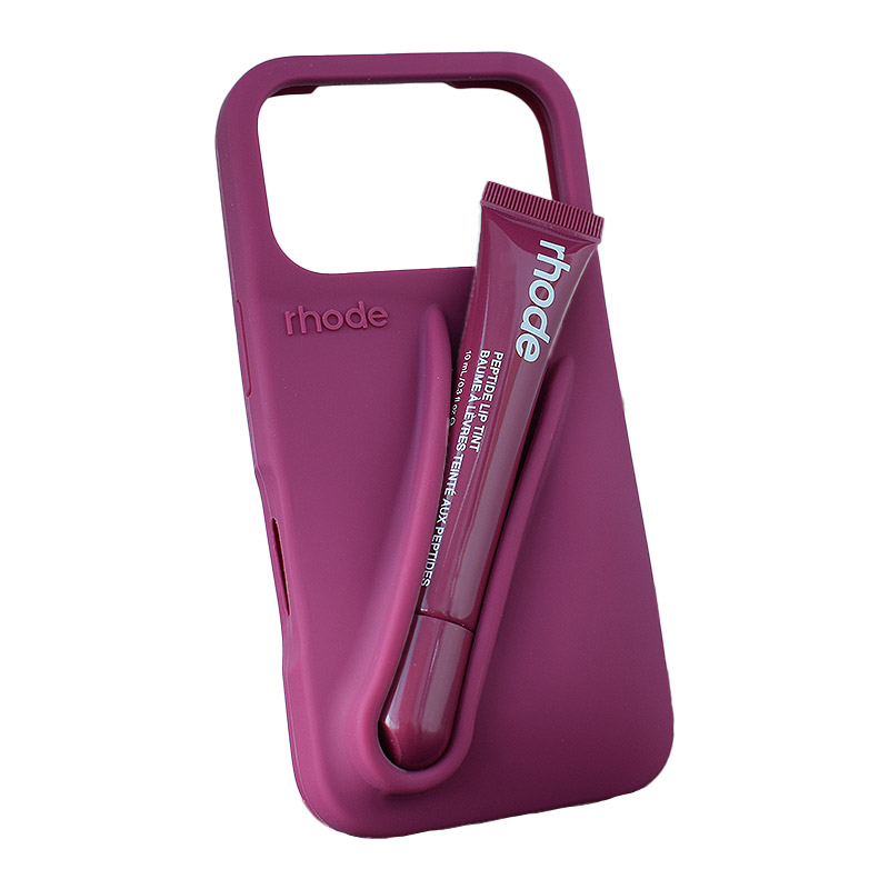 Maska Rhode LIP CASE + LIP TINT za iPhone 17 Pro/ 18 Pro - raspberry jelly