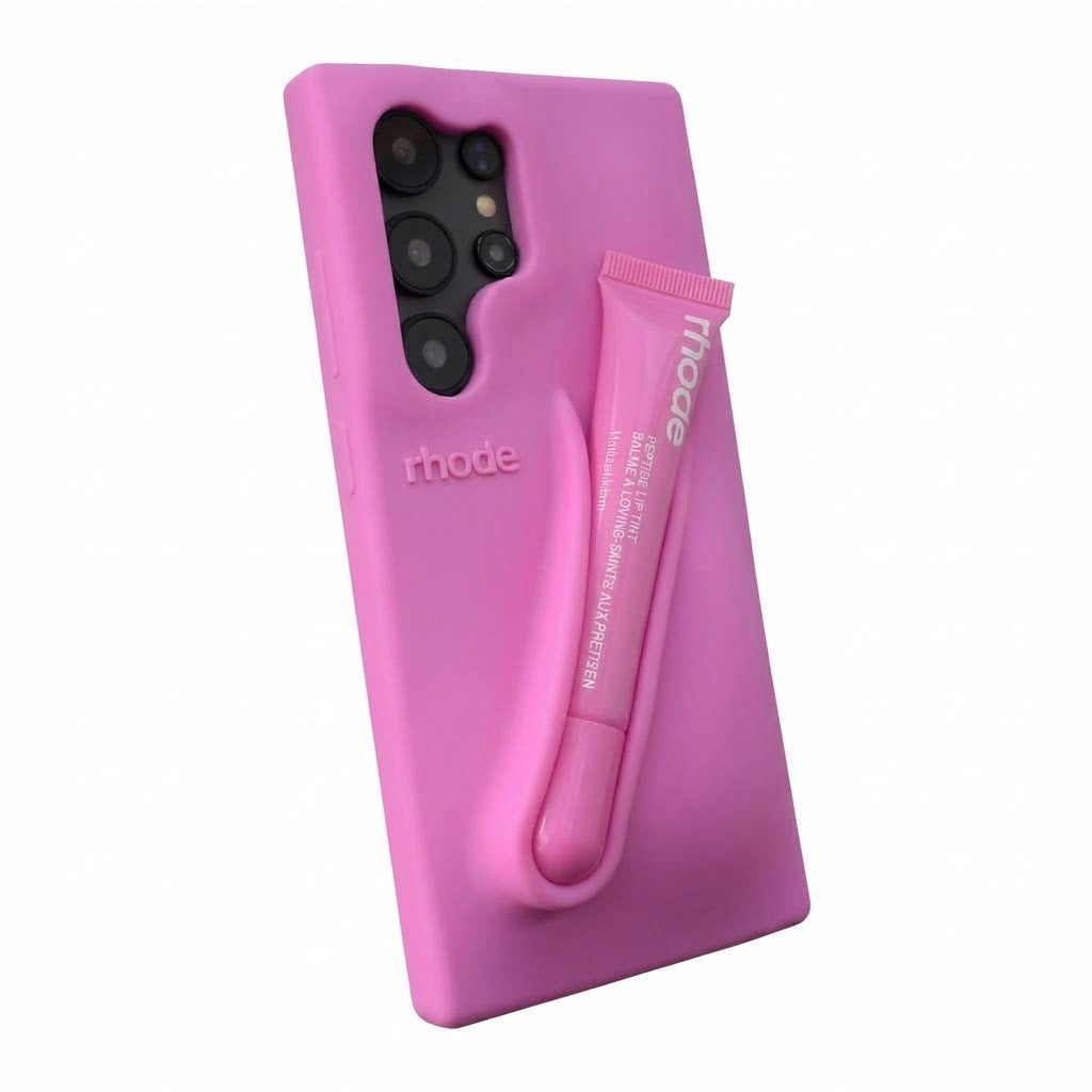 Maska Rhode LIP CASE + LIP TINT za Samsung S24 Ultra/ S928B - shortcake