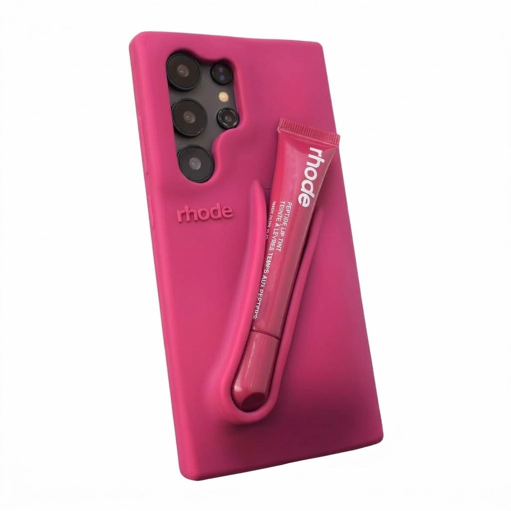 Maska Rhode LIP CASE + LIP TINT za Samsung S23 Ultra/ S918B - raspberry jelly