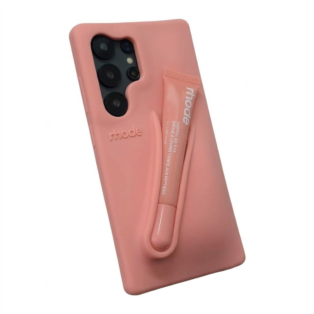 Maska Rhode LIP CASE + LIP TINT za Samsung S23 Ultra/ S918B - peach pit