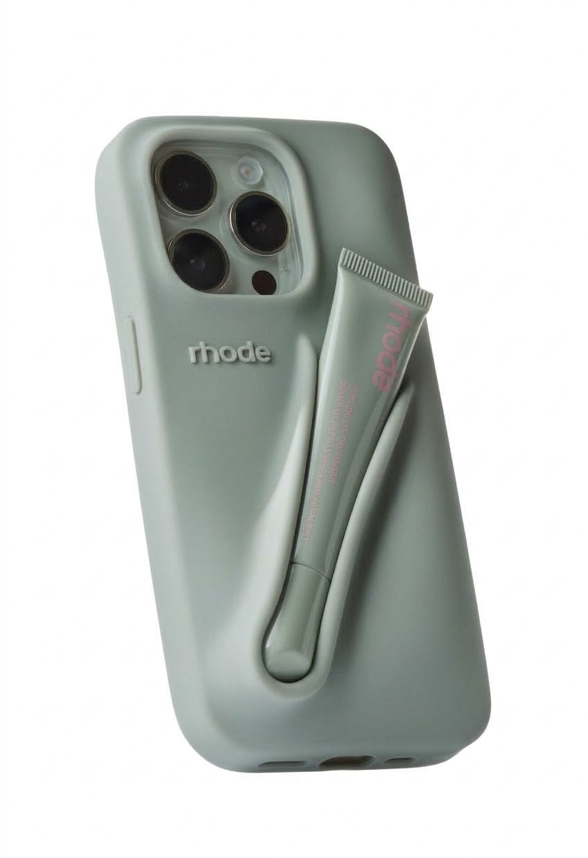 Maska Rhode LIP CASE + LIP TINT za iPhone 15 Pro - uncented gray