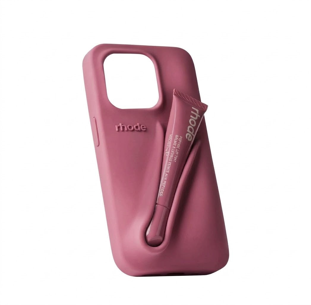 Maska Rhode LIP CASE + LIP TINT za iPhone 15 Pro - salty tan
