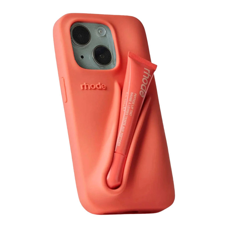 Maska Rhode LIP CASE + LIP TINT za iPhone 13 - peach pit