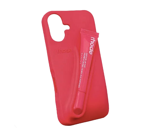 Maska Rhode LIP CASE + LIP TINT za iPhone 16 - guava spritz